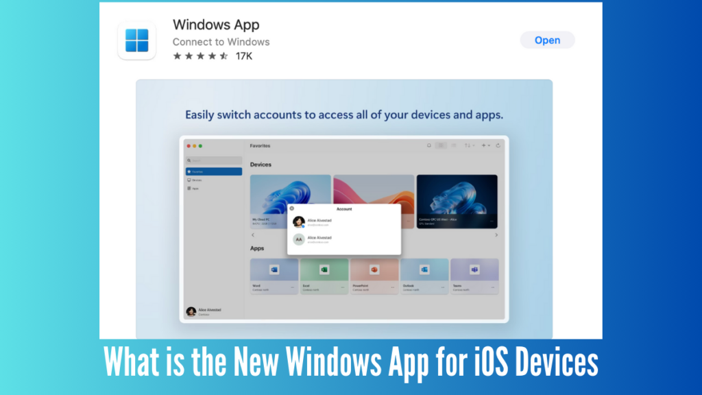 Windows App For iOS